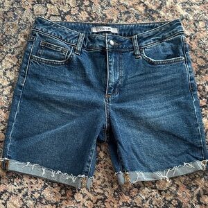 Joe's Jeans Dark Blue Denim Bermuda Shorts, 28
